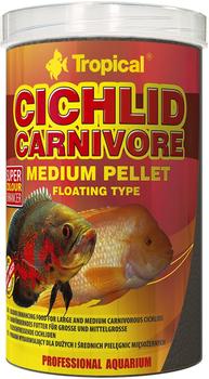 Tropical Cichlid Carnivore Medium Pellet 1L