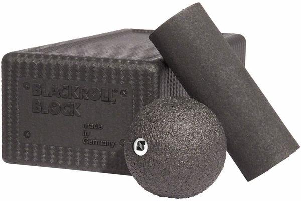 Blackroll Massagerolle Block 3er Set schwarz (03208)