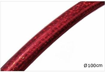 Hoopomania Hula Hoop Reifen Hologramm 90 cm rot