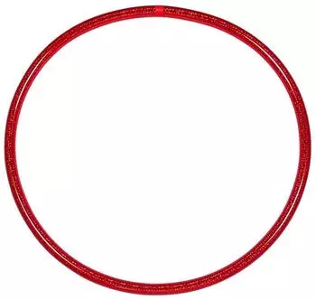 Hoopomania Hula Hoop Reifen Hologramm 100 cm rot