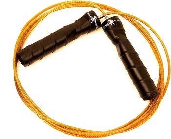 Hoopomania Springseil Profi Speed II inkl. Tragetasche schwarz/gold (JR-66)