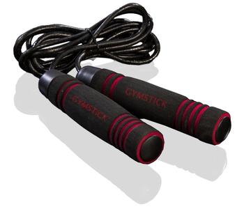 Gymstick Sprungseil aus Leder schwarz (CS-2151)