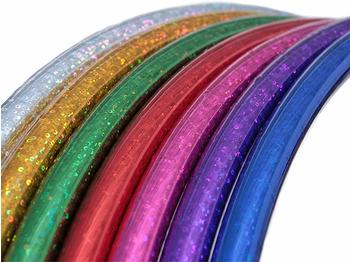 Hoopomania Kinder Hula-Hoop-Reifen Glitter, Ø 80cm, gelb