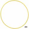 HOOPOMANIA Hula Hoop Rohling 16mm [70cm - gelb] – einfarbiger Kunststoffring...