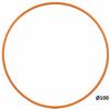 HOOPOMANIA Hula Hoop Rohling 16mm [100cm - orange] – einfarbiger Hula Hoop...