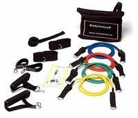 Bodylastics Fitness-Tube-Set, Naturlatex, 11-teilig