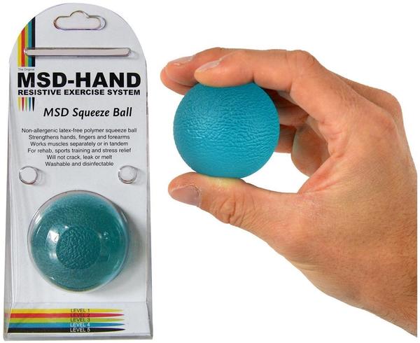 MSD Handtrainer Squeeze Ball 50 mm stark blau (02-030105)