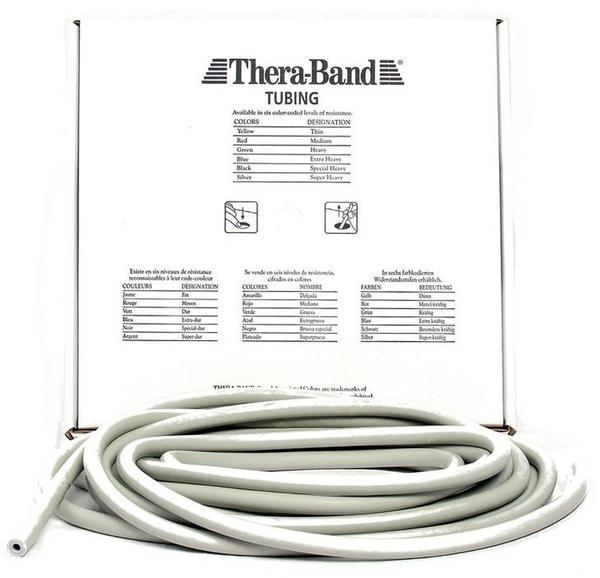Thera Band Tubing 7,50 m silber / super stark
