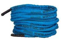 Sport-Tec Fitness Tau Battle Rope ummantelt, ø 3 cm x 20 m, blau,