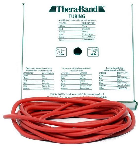 Thera Band Tubing 7,50 m rot / mittelstark