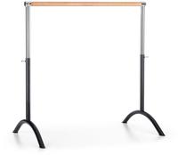 Klarfit - Bar Lerina Ballettstange Mobil 110x113cm H&ouml;henverstellbar Stahl Schwarz