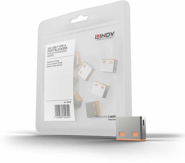 LINDY USB Port Schloss (10 Stück) Diebstahlschutz