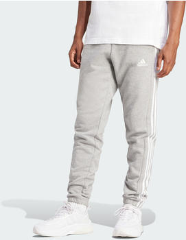 Adidas Man Essentials French Terry Tapered Elastic Cuff 3-Stripes Pants Tall medium grey heather /white (IC0052 )