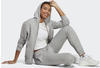 Adidas Woman Essentials Linear French Terry Cuffed Pants S kurzgrößen medium grey heather /white (IC8816)