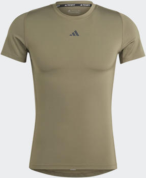 Adidas Man Techfit Training T-Shirt olive strata (IM3400)