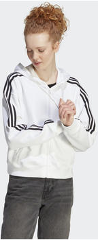 Adidas Woman Essentials 3-Stripes French Terry Bomber Hoodie white/black (IK8387)