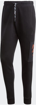 Adidas Essentials BrandLove Fleece Pants black/semi impact orange (HL9375)