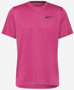 Nike Pro Dri-FIT Short-Sleeve Top (CZ1181) dark beetroot/active pink/heather/black