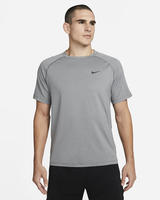 Nike DV9815, NIKE Herren Shirt M NK DF READY SS SMOKE GREY/HTR/BLACK male
