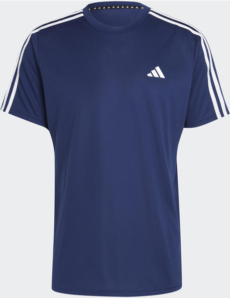 Adidas Train Essentials 3-Streifen Training T-Shirt (IB8152) dark blue/white