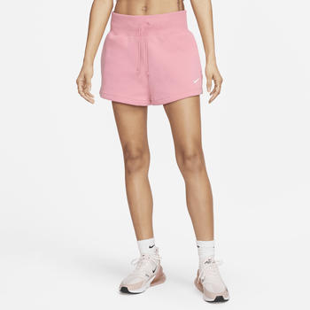 Nike Sportswear Phoenix Fleece Women's High-Waisted Loose Shorts (FD1409) coral chalk/sail