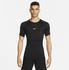 Nike Pro Men's Dri-FIT Tight Short-Sleeve Fitness Top (FB7932) black/white