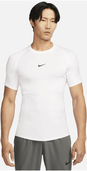 Nike Pro Men's Dri-FIT Tight Short-Sleeve Fitness Top (FB7932) white/black