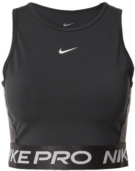 Nike Pro Dri-FIT Women's Cropped Tank Top (FB5588) black/metallic silver