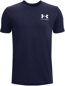 Under Armour Boy Shirt Sportstyle Left Chest Logo Short Sleeve (1363280) midnight navy