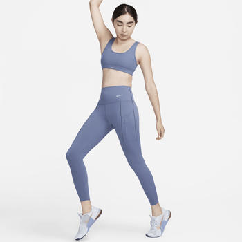 Nike Go Therma-FIT 7/8-Leggings mit hohem Bund und Taschen für Damen (FB8848) diffused blue/black