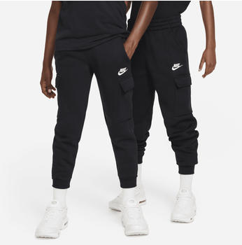 Nike Sportswear Club Fleece Cargohose f&uuml;r &auml;ltere Kinder (FD3012) black/black/white