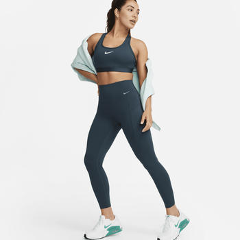 Nike Universa 7/8-Leggings mit Taschen, mittlerem Halt und hohem Bund für Damen (DQ5897) deep jungle/black