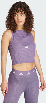 Adidas Techfit Printed Crop Training Tanktop Women (IT9214) shadow violet