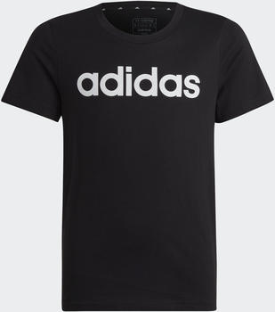 Adidas Essentials Linear Logo Cotton Slim Fit T-Shirt Kids (IC3149) black/white