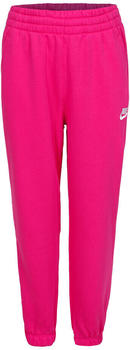 Nike Sportswear Club Fleece lockere Hose f&uuml;r &auml;ltere Kinder (M&auml;dchen) (FD2933) fireberry/fireberry/white