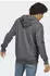 Adidas Men Sportswear Essentials French Terry 3-Stripes Full-Zip Hoodie dark grey heather/black (IC9837)