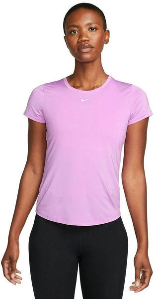 Nike Dri-FIT One Women Slim-Fit Short Sleeve Top (DD0626) fuchsia/white