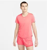 Nike DD0638, NIKE Damen Shirt W NK ONE DF SS STD TOP SEA CORAL/WHITE female