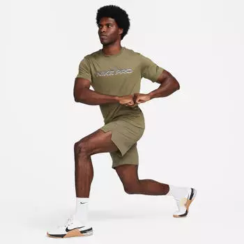 Nike Herren Dri-Fit Fitness T-Shirt (FJ2393) medium olive – Hochwertiges Funktionsmaterial für maximalen Komfort
