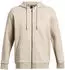 timberwolf taupe/light hthr/timberwolf taupe: Under Armour Men Essential Fleece Full Zip Jacket (1373881)