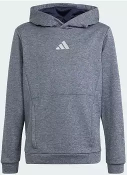 Adidas Kids Training AEROREADY Heather Hoodie (IS1675) legend ink metallic/reflective silver