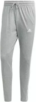 Adidas Men Essentials Tapered Open Hem 3S Pants (IC0046) medium grey heather/white
