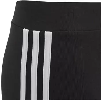 Adidas Youth Essentials 3S Cotton Leggings (IC3623) black/white – Hochwertige Materialzusammensetzung für optimale Bewegungsfreiheit