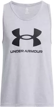 Under Armour Sportstyle Logo Tank steel light heather