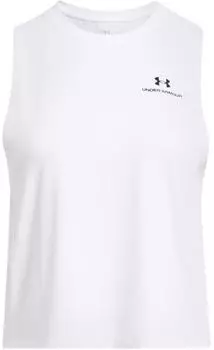 Under Armour Rush Energy Crop Tank white
