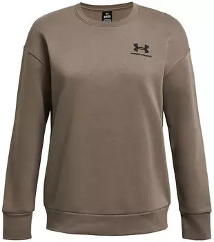 Under Armour Women's UA Essential Fleece Crew (1373032) taupe dusk/black