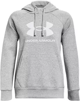 Under Armour Women Rival Fleece Hoodie (1379501) mod gray/light heather/white