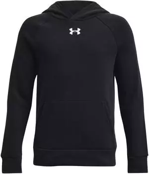 Under Armour Boys' UA Rival Fleece Hoodie (1379792) black/white