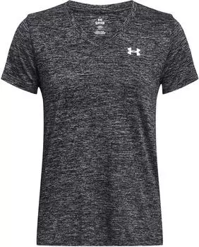 Under Armour Women's UA Tech Twist V-Neck Short Sleeve (1384227) black/white