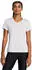 Under Armour Women's UA Tech Twist V-Neck Short Sleeve (1384227) halo gray/white white